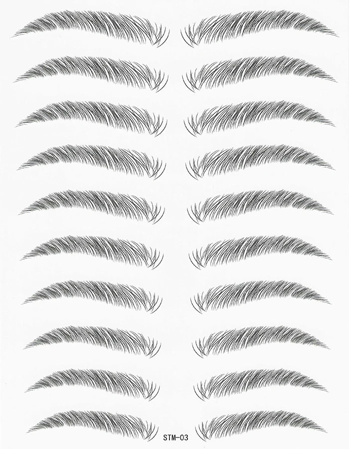4D Waterproof Eyebrow Tattoo Stickers