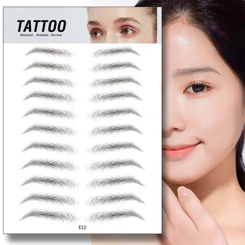 4D Waterproof Eyebrow Tattoo Stickers