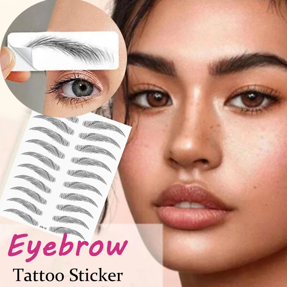 4D Waterproof Eyebrow Tattoo Stickers