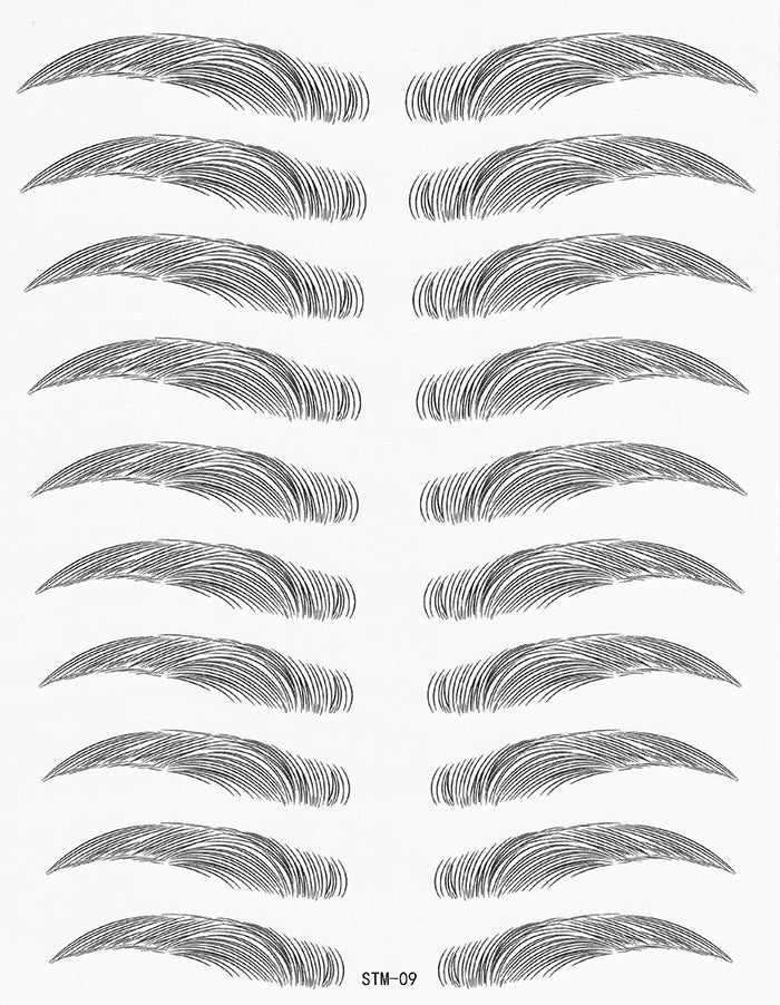 4D Waterproof Eyebrow Tattoo Stickers