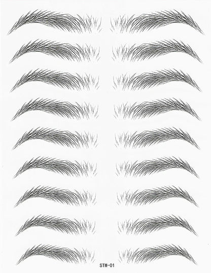4D Waterproof Eyebrow Tattoo Stickers