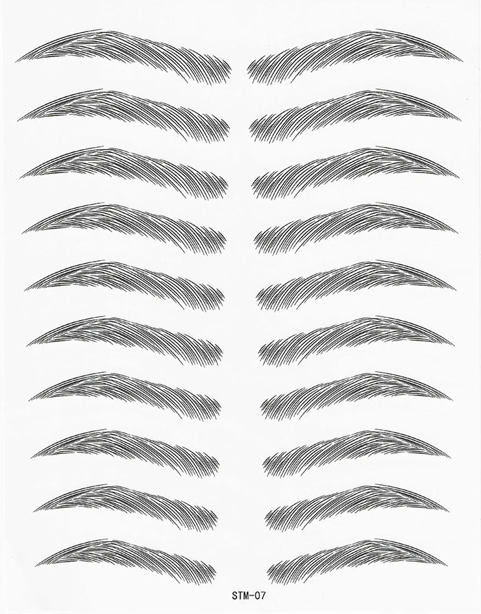 4D Waterproof Eyebrow Tattoo Stickers