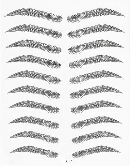 4D Waterproof Eyebrow Tattoo Stickers
