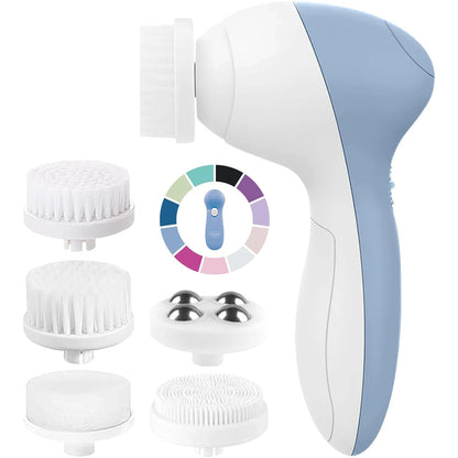 5 in 1 Electric Facial Cleansing Brush Set