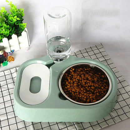2-in-1 Dog & Cat Feeder Station