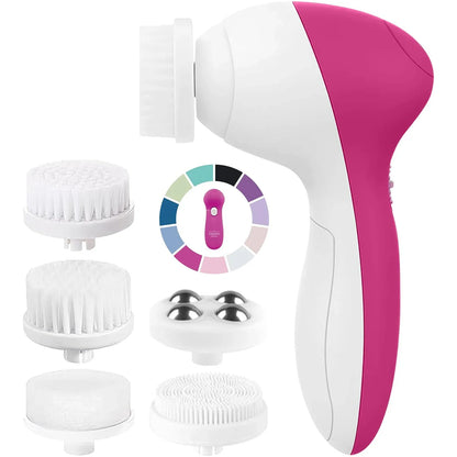 5 in 1 Electric Facial Cleansing Brush Set