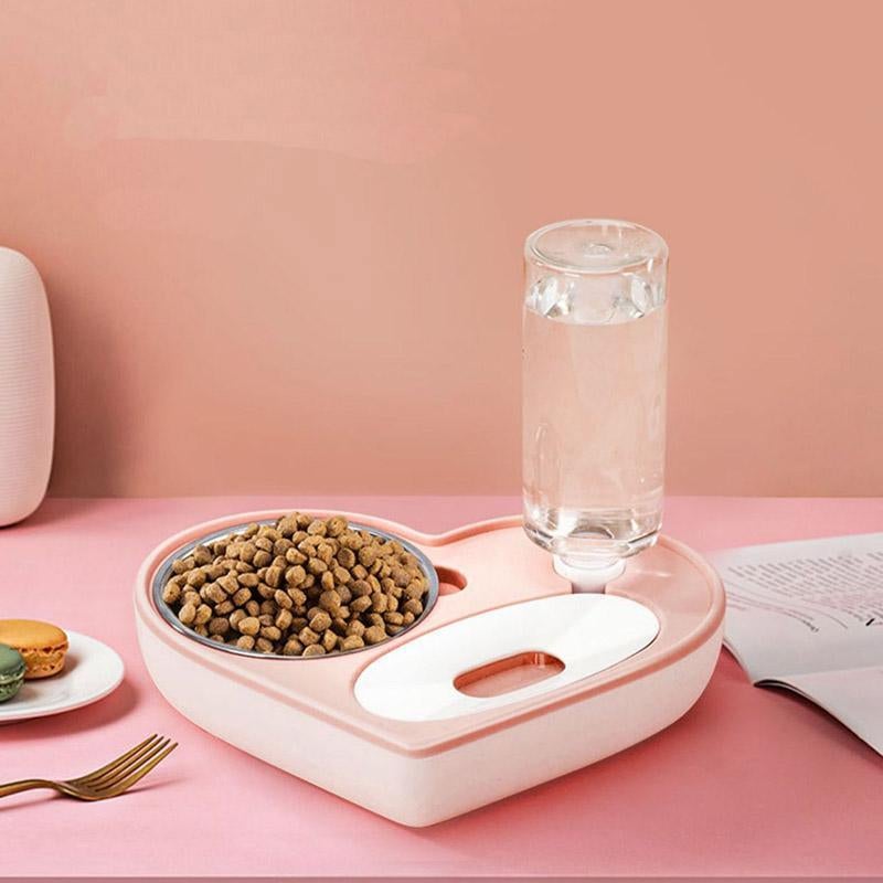 2-in-1 Dog & Cat Feeder Station